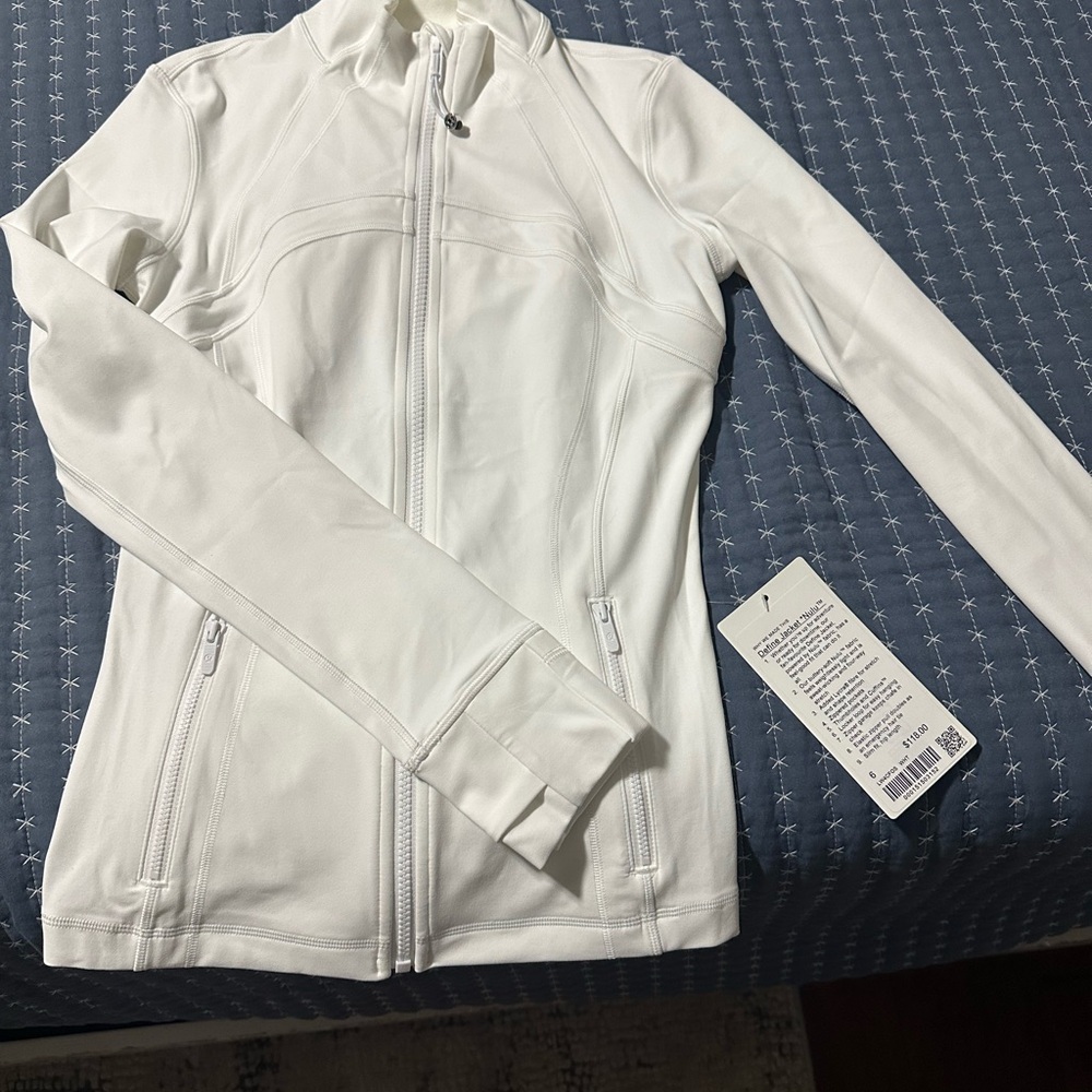 Lululemon Athletica Define Nulu Jacket NWT white